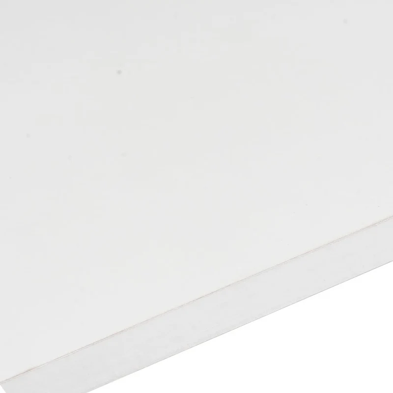 Estante de pared curvo de tablero laminado PVC color blanco de 60x20x10 cm