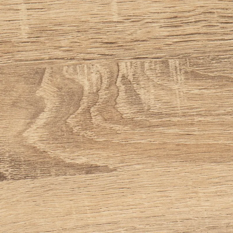 Estante de pared curvo de tablero laminado PVC roble claro de 60x20x10 cm