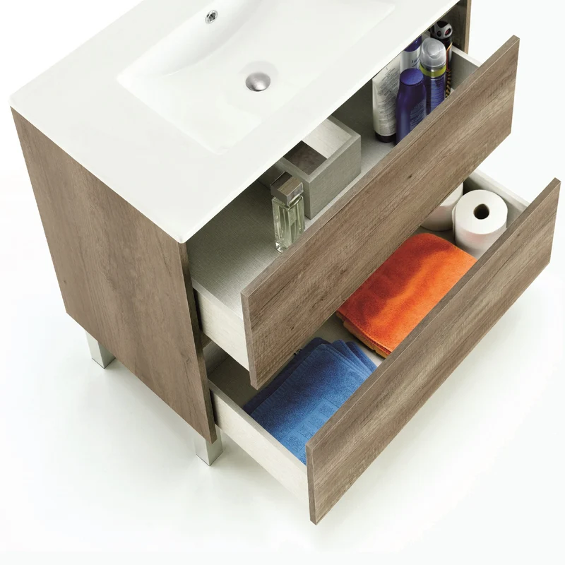 Mueble Lavabo con Espejo Dakota 80cm