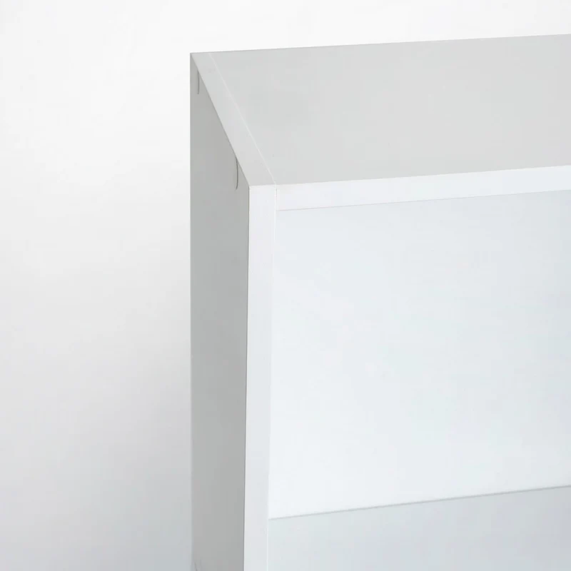 Estantería librería de 4 estantes de tablero MDF blanco de 147x60 cm