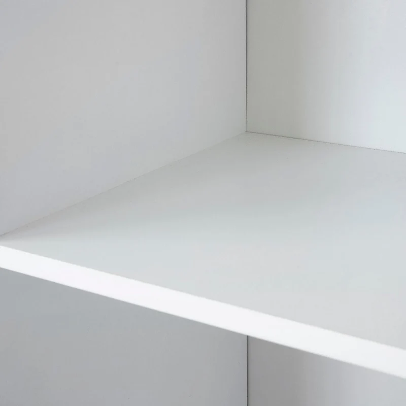 Estantería librería de 4 estantes de tablero MDF blanco de 147x60 cm