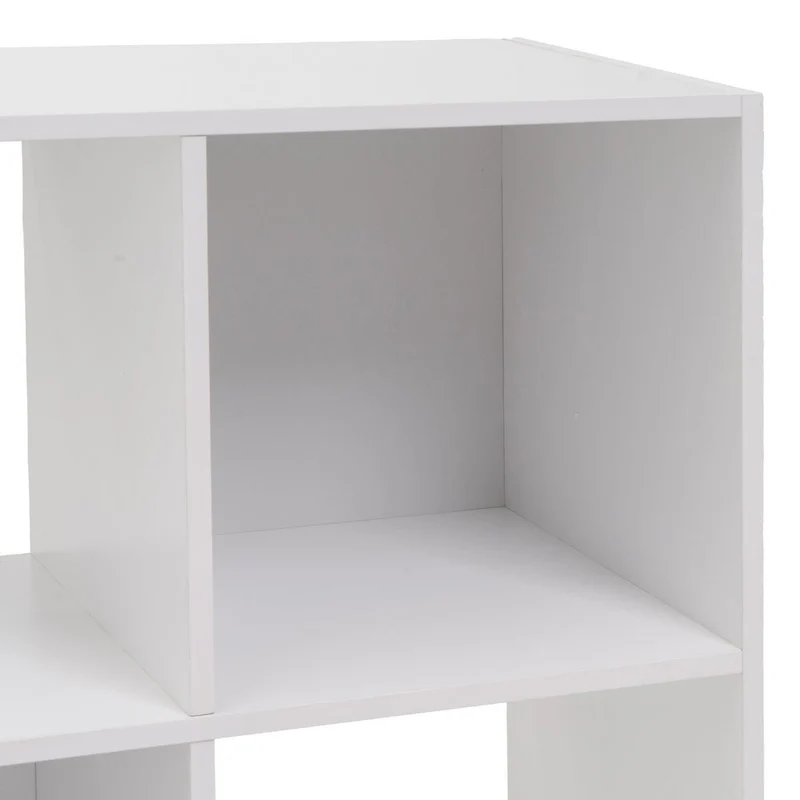 Estantería Cubo con 4 huecos de laminado blanco de 62x60x30 cm