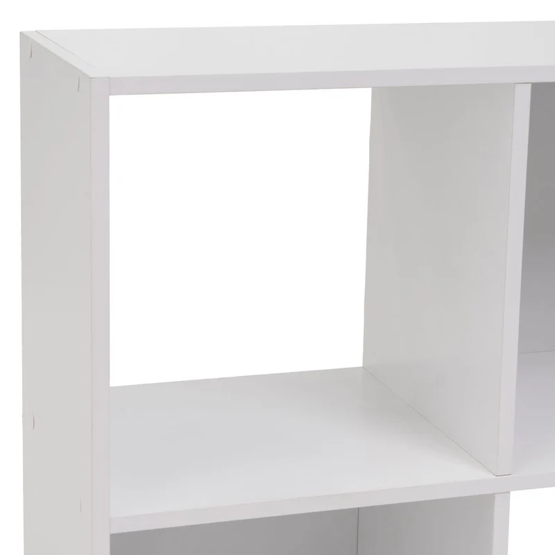 Estantería Cubo con 4 huecos de laminado blanco de 62x60x30 cm