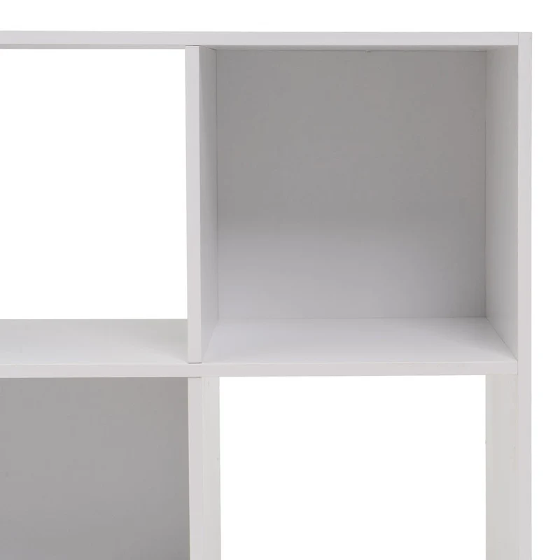 Estantería Cubo con 4 huecos de laminado blanco de 62x60x30 cm