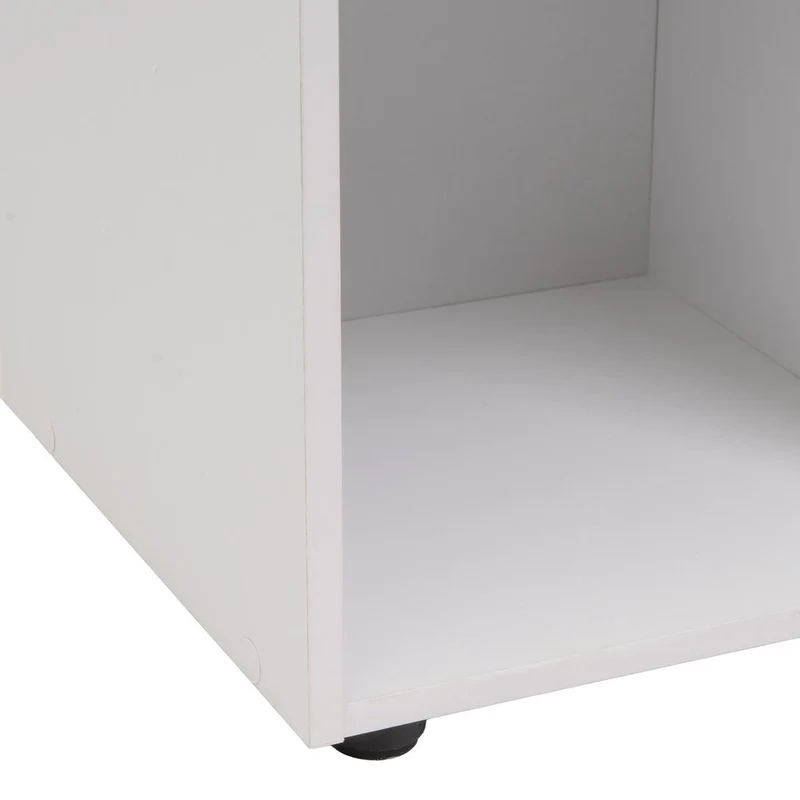 Estantería Cubo con 4 huecos de laminado blanco de 62x60x30 cm