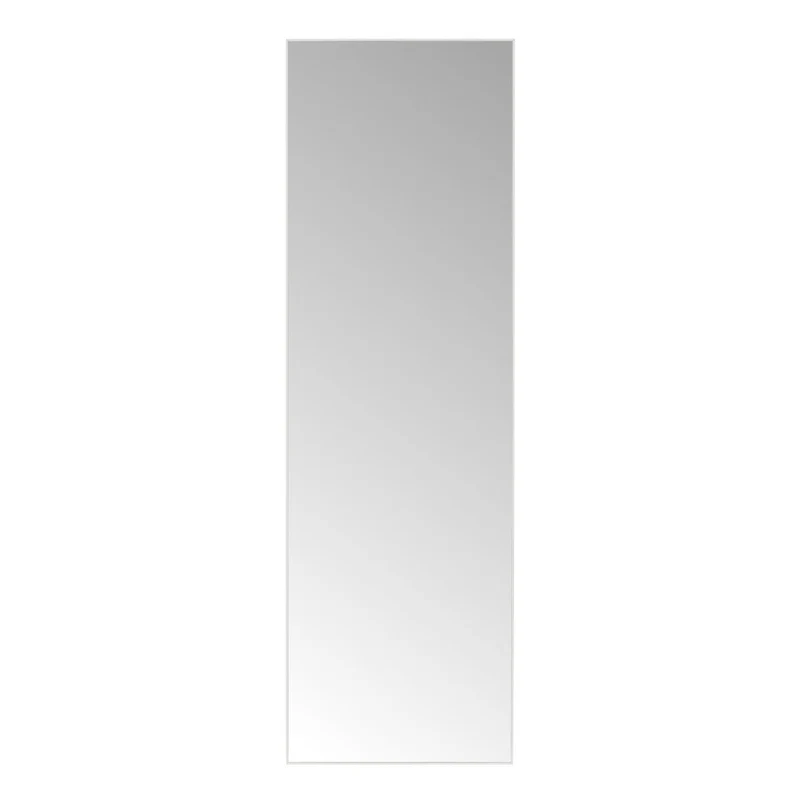 Espejo de pared de cuerpo entero con marco blanco de plástico de 45x145 cm