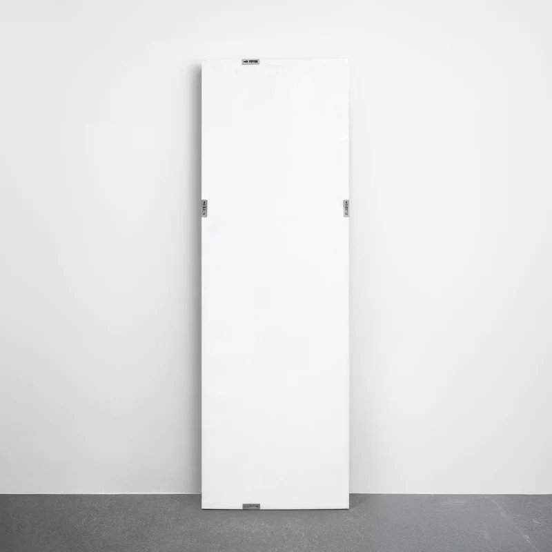 Espejo de pared de cuerpo entero con marco blanco de plástico de 45x145 cm