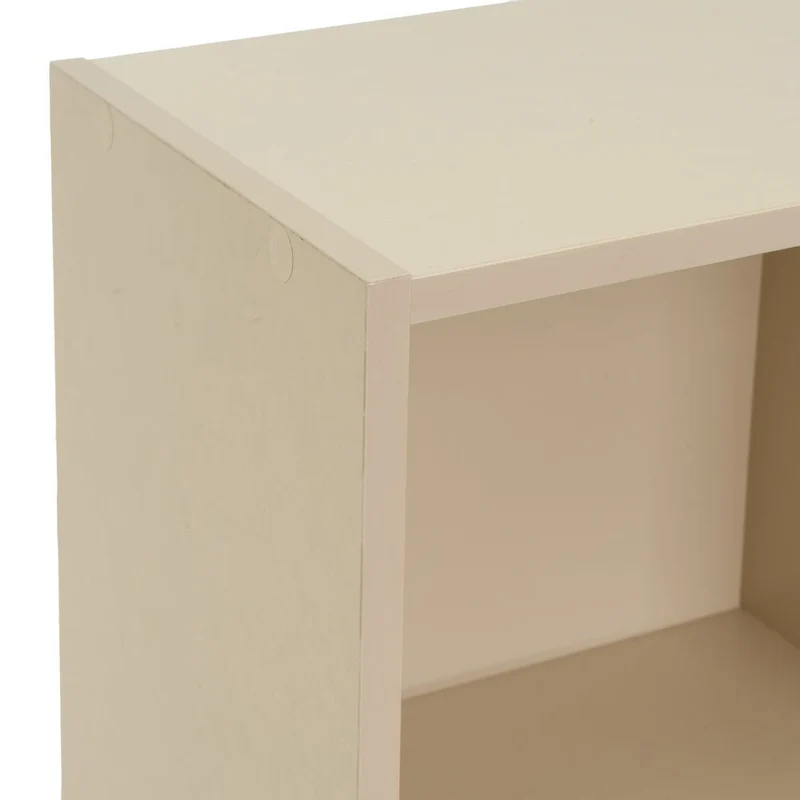 Estantería Mei de 2 baldas beige de 30x24x54 cm en tablero laminado hpl