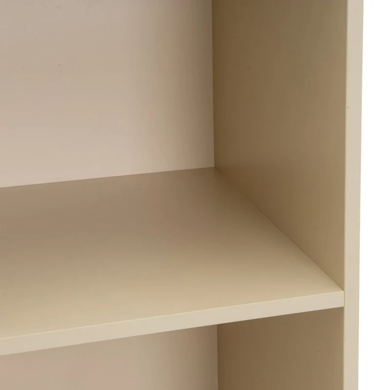 Estantería Mei con 2 puertas beige de 30x29x119 cm en tablero laminado hpl