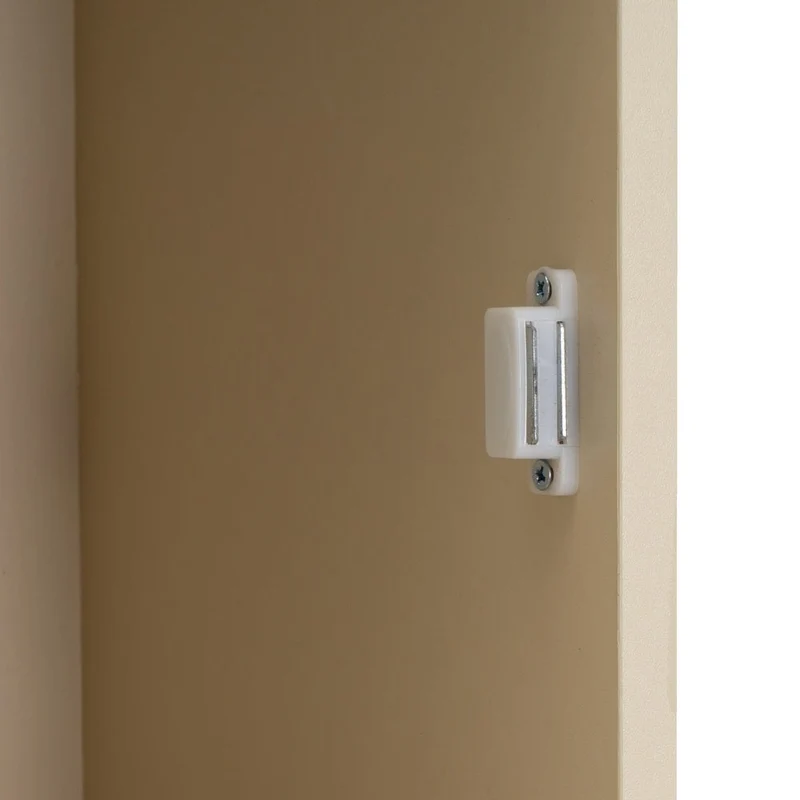 Estantería Mei con 2 puertas beige de 30x29x119 cm en tablero laminado hpl