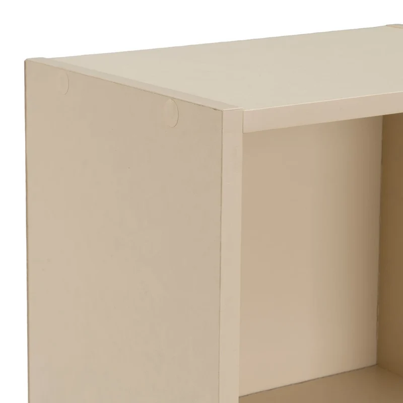 Estantería Mei de 4 baldas beige de 30x24x106 cm en tablero laminado hpl