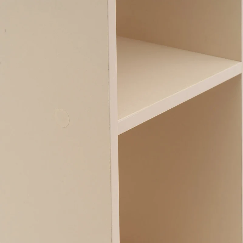 Estantería Mei de 3 baldas beige de 30x24x80 cm en tablero laminado hpl
