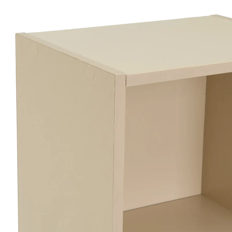 Estantería Mei de 3 baldas beige de 30x24x80 cm en tablero laminado hpl