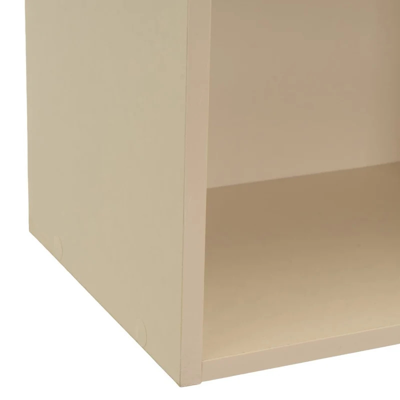 Estantería Mei de 3 baldas beige de 30x24x80 cm en tablero laminado hpl