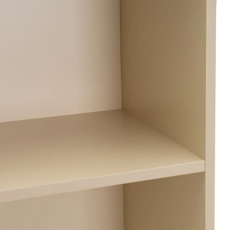 Estantería Mei de 5 baldas beige de 30x24x132 cm en tablero laminado hpl