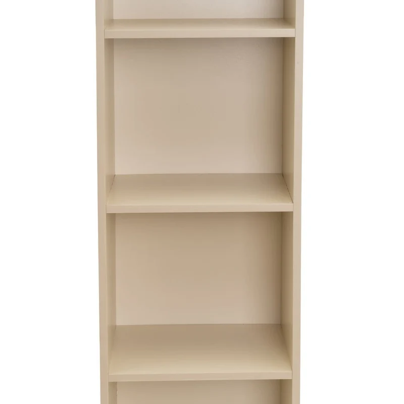 Estantería Mei de 5 baldas beige de 30x24x132 cm en tablero laminado hpl