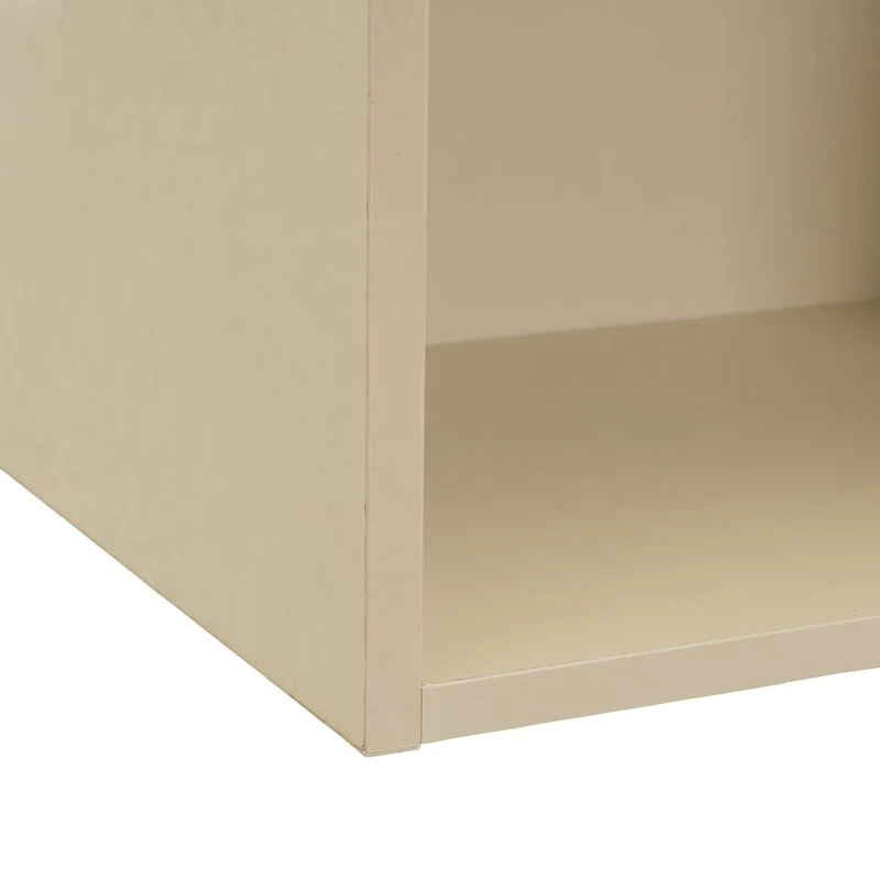Estantería Mei de 5 baldas beige de 30x24x132 cm en tablero laminado hpl