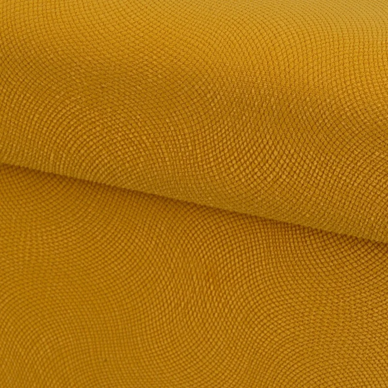 Puf arcón plegable color amarillo para almacenaje con tapa de 76x38x38cm