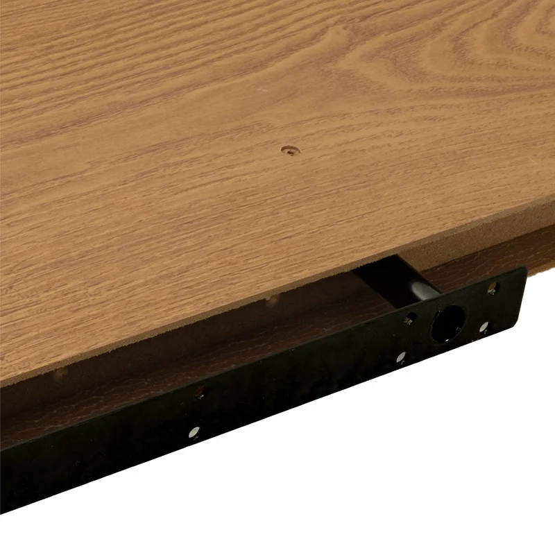Set de 2 estantes de pared flotantes color roble de 80x23,5x3,8 cm