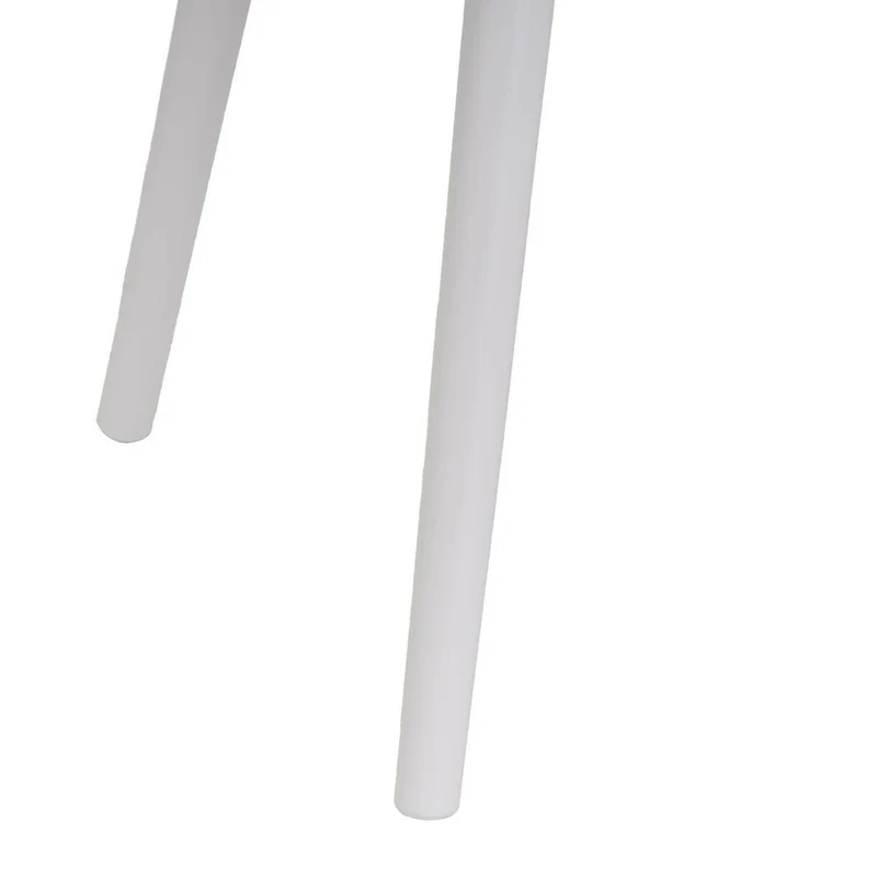 Set de 2 mesitas de noche de 1 cajón laminado color blanco de 45x35x59cm