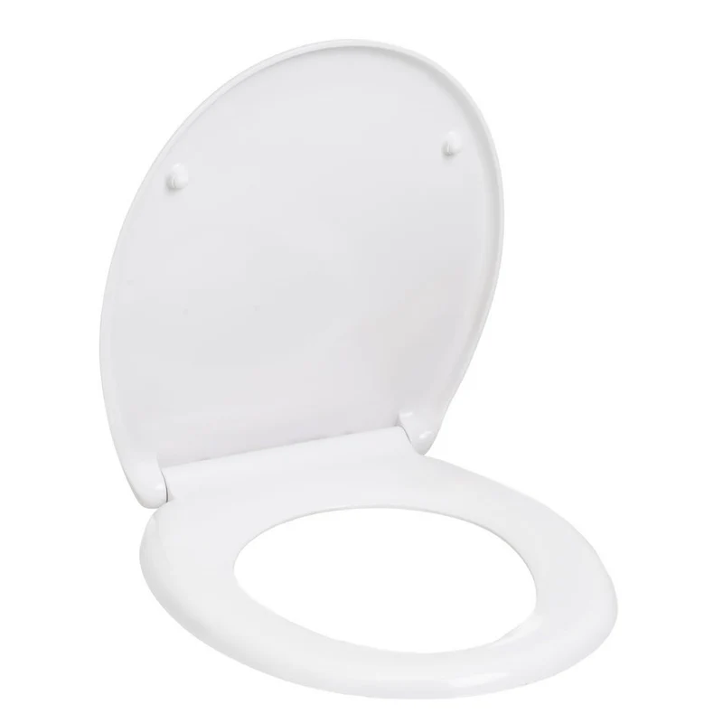 Tapa WC blanco con caída amortiguada y extracción rápida de 45x39 cm