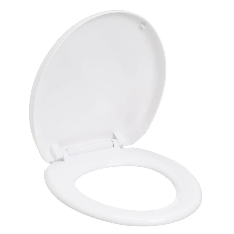 Tapa WC blanco con caída amortiguada y fácil instalación 37x43 cm