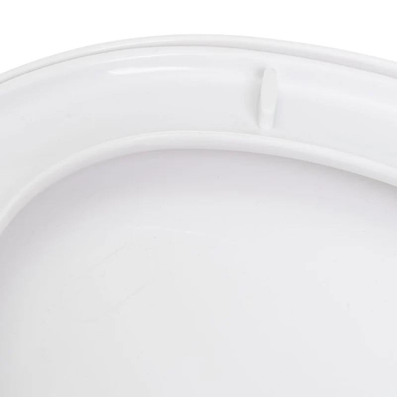 Tapa WC blanco con caída amortiguada y fácil instalación 37x43 cm