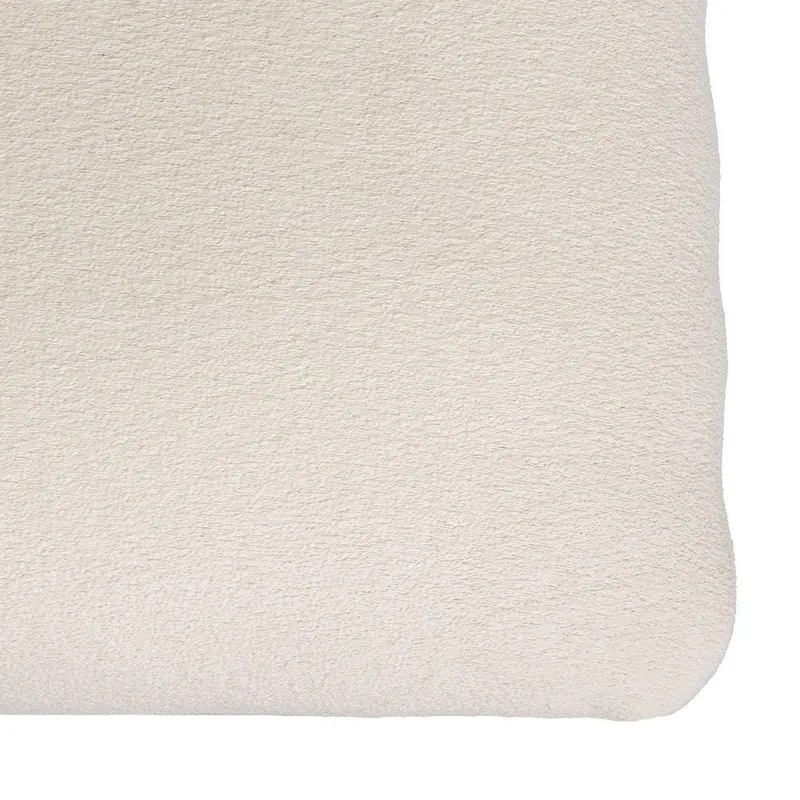 Banqueta clásica de tocador en madera de paulonia blanca 50x30x39cm