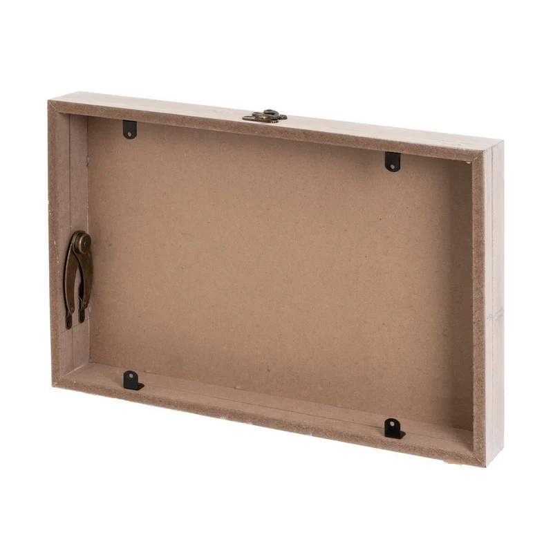 Tapa para contador de luz en madera con bonito mandala beige de 46x31x6cm