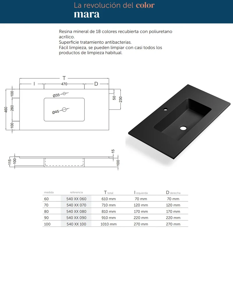 Galsaky Industrial Mueble de Baño Al Suelo con Lavabo Cerámico Negro | 2 cajones con Cierre Amortiguado y Organizador | Roble Natural