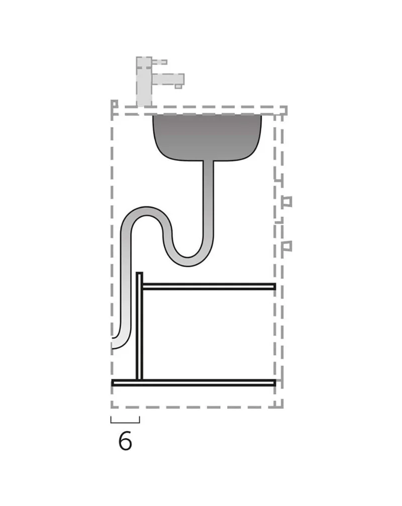 Escorpio Mueble de Baño al Suelo con Espejo y Lavabo Cerámico | 3 Cajones con Cierre Amortiguado y Organizador | Blanco Brillo