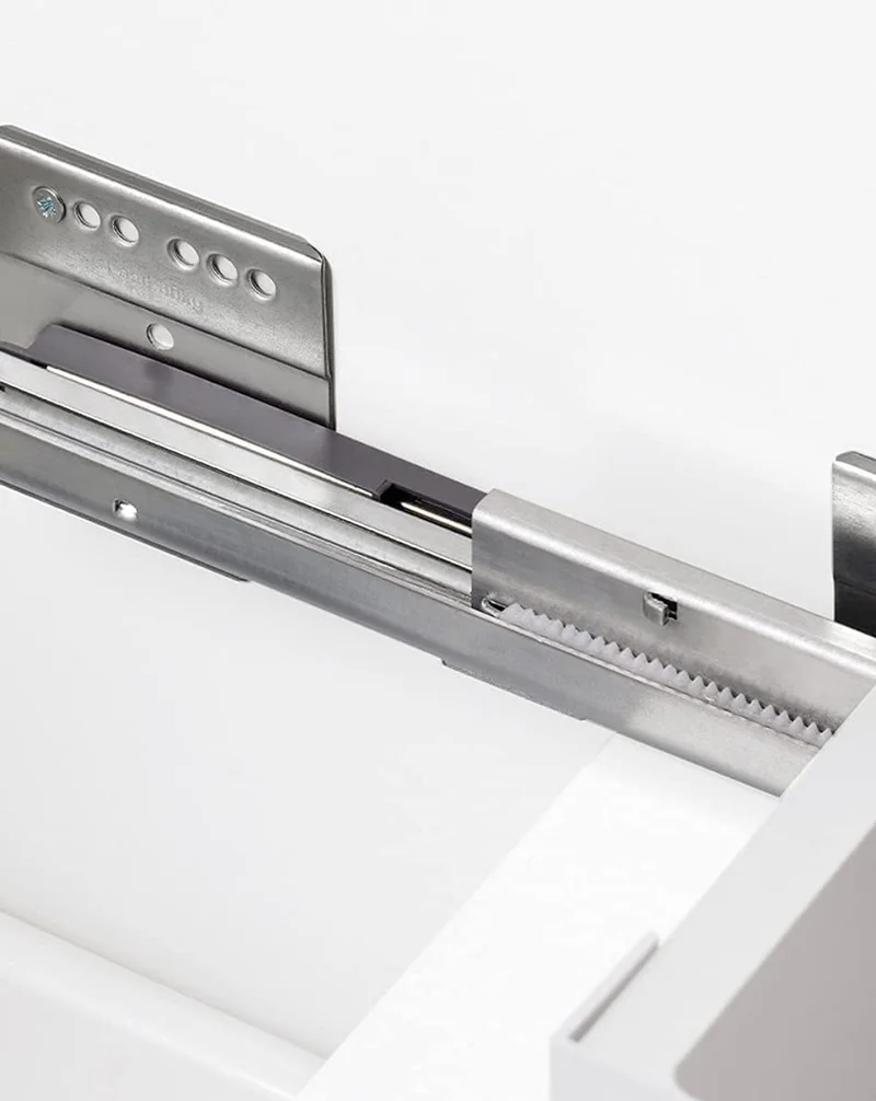 Escorpio Mueble de Baño al Suelo con Espejo y Lavabo Cerámico | 3 Cajones con Cierre Amortiguado y Organizador | Roble Natural