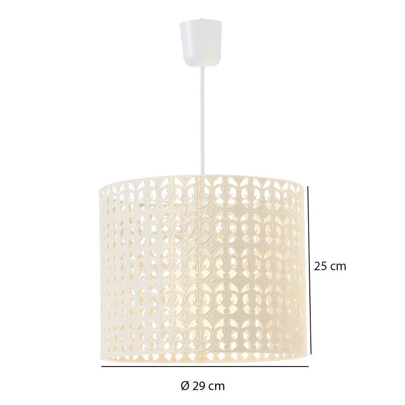 Lámpara de techo árabe colgante de metal beige arabia de 30x25 cm