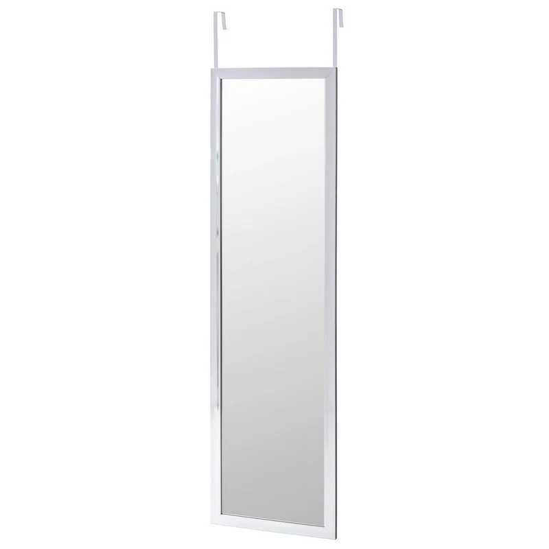 Espejo de cuerpo entero en plástico resistente color gris de 35x125 cm