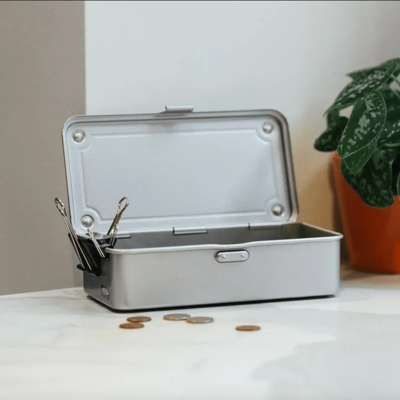 Toyo Steel Tool Box Caja de herramientas T-190 Silver