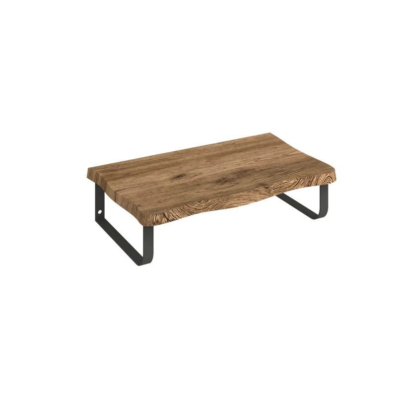 Rustik Encimera Baño Madera Suspendida | Encimera Flotante para Lavabos | Espesor 8cm | Roble Salvaje