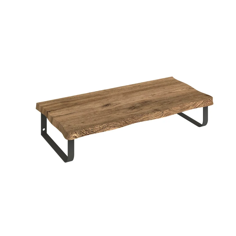 Rustik Encimera Baño Madera Suspendida | Encimera Flotante para Lavabos | Espesor 8cm | Roble Salvaje