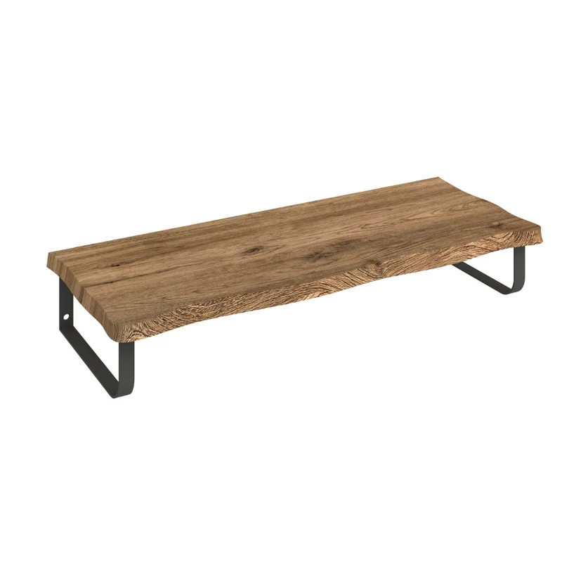 Rustik Encimera Baño Madera Suspendida | Encimera Flotante para Lavabos | Espesor 8cm | Roble Salvaje
