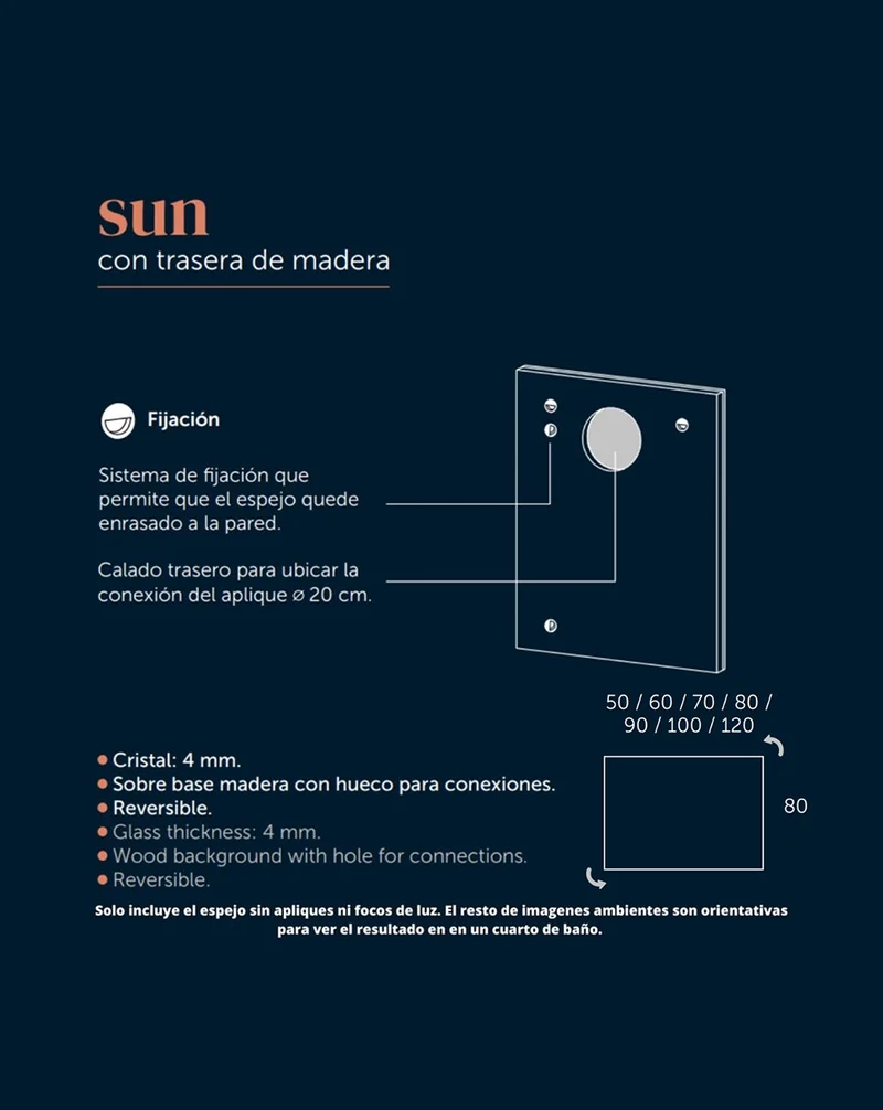 Galsaky Mueble de Baño Suspendido con Espejo y Lavabo Cerámico | 2 cajones con Cierre Amortiguado y Organizador | Roble Natural