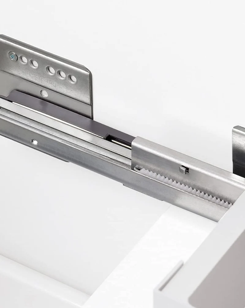 Galsaky Mueble de Baño Suspendido con Espejo y Lavabo Cerámico | 2 cajones con Cierre Amortiguado y Organizador | Blanco Brillo