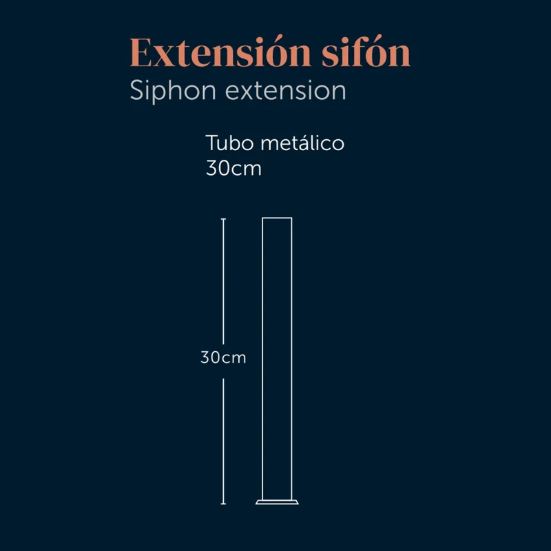 Extensión Sifón Cromo