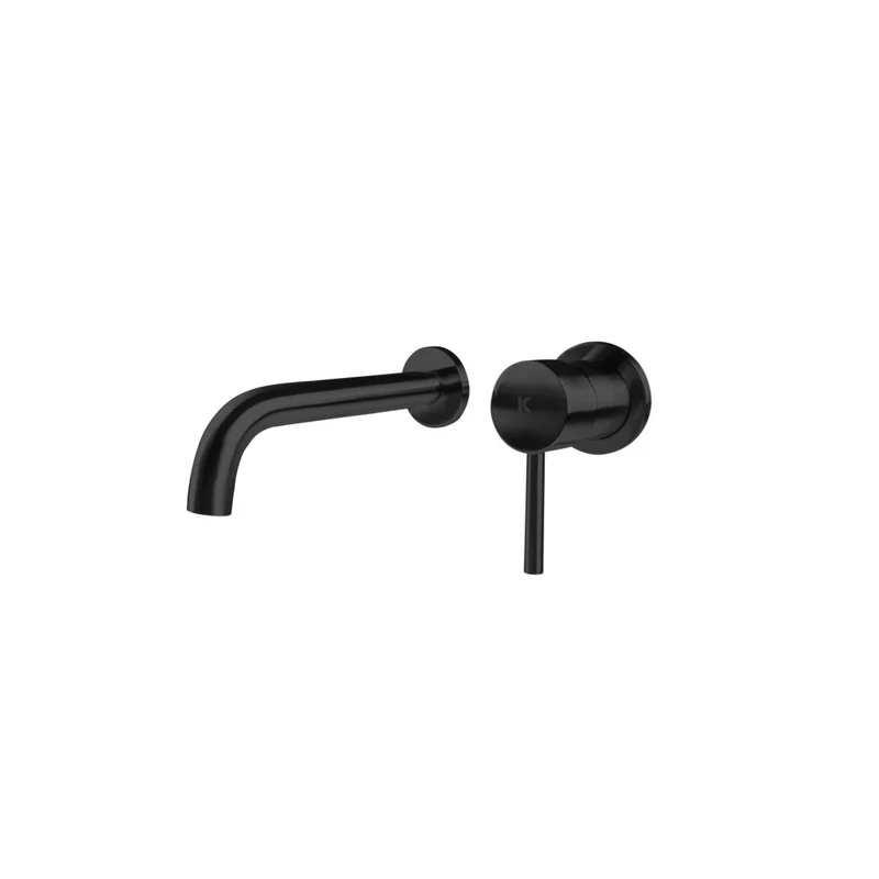 Plenum Grifo de Baño Color Oro Monomando Empotrado de Fácil Instalación con Mezclador | Color Acero-Oro-Negro | Negro mate