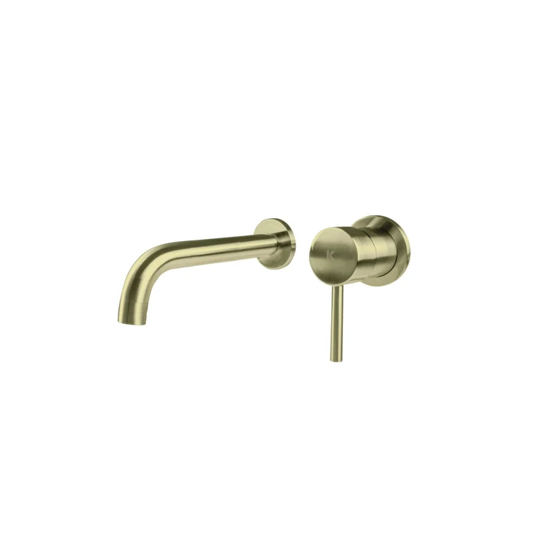 Plenum Grifo de Baño Color Negro Monomando Empotrado de Fácil Instalación con Mezclador | Color Acero-Oro-Negro | Oro