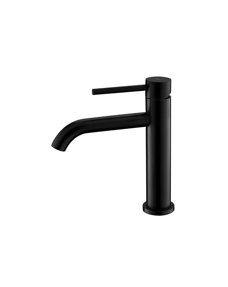 Plenum Grifo de Baño Color Oro Monomando de Fácil Instalación con Mezclador | Color Acero-Oro-Negro Mate | Negro mate
