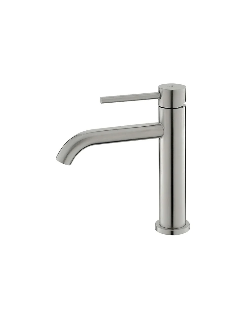 Plenum Grifo de Baño Monomando de Fácil Instalación con Mezclador | Color Acero-Oro-Negro Mate | Acero