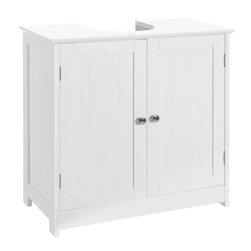 Mueble bajo lavabo de pie en madera color blanco de 60x30x60cm
