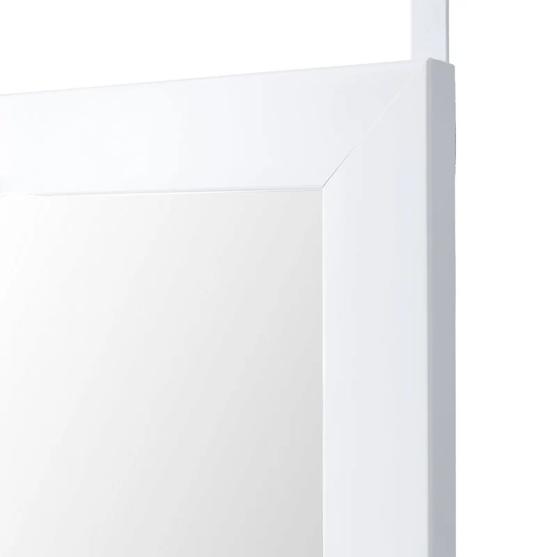 Espejo de cuerpo entero en plástico resistente color blanco de 35x125 cm