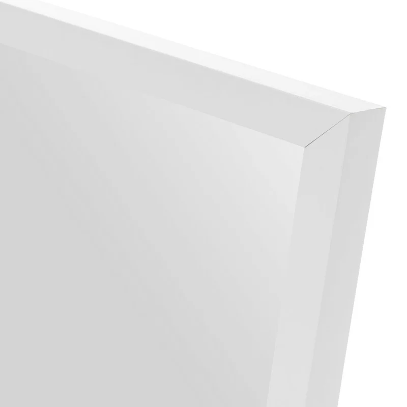 Espejo de pie de cuerpo entero con marco de madera blanco de 153x33 cm
