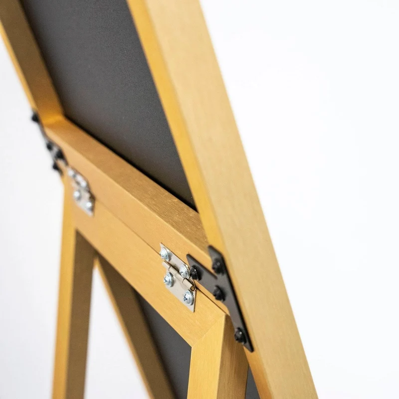 Espejo de pie de cuerpo entero con marco de madera dorado de 151x31 cm