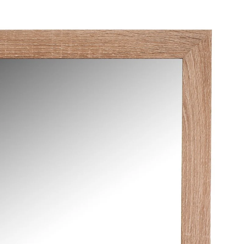 Espejo de pie de cuerpo entero con marco de madera natural de 157x37 cm